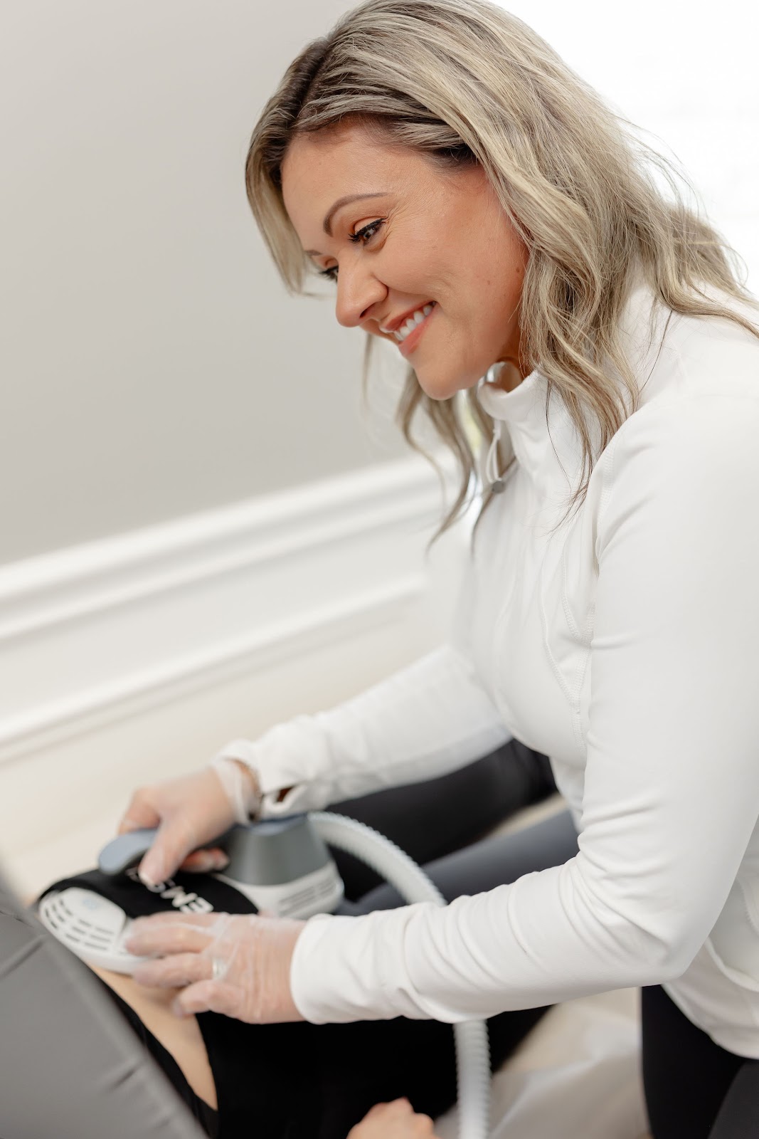 Venus Ab Rehab (BTL Emsculpt) session at Corelife Wellness in Oakville