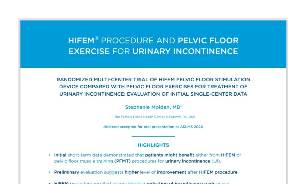 Randomized Multi-Center Trial of HIFEM for urinary incontinence