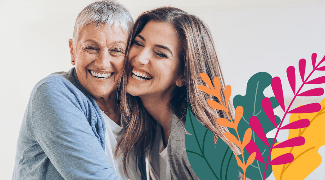 mom and daughter hugging - Kegle chair emsella