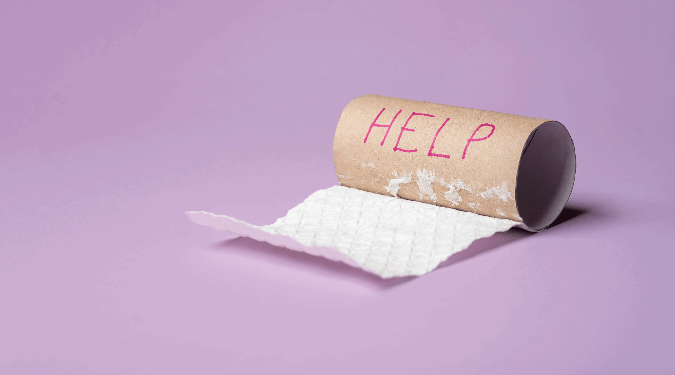 Empty toiliet paper roll - the connection between constipation and pelvic health